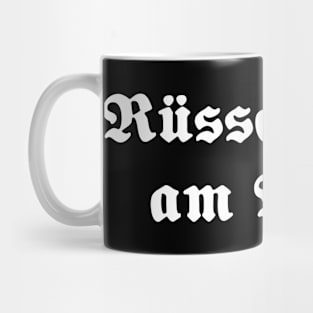 Rüsselsheim am Main written with gothic font Mug